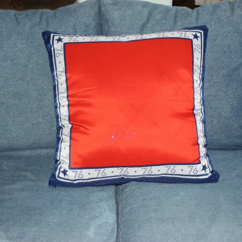 Americana Star Spangled 1976 Bicentennial Euro Accent Pillow NEW